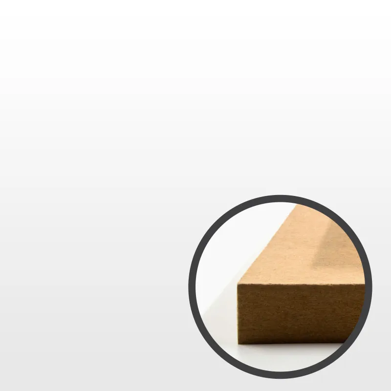 NFS-MDF BOARD VP POLYESTER 3X1220X2440MM WHITE